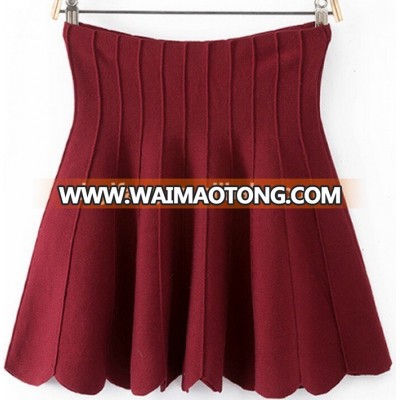 mini pleated skirt high quality slim fit short skirt design for ladies