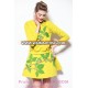 Summer new design mini leaf mini appliqued skirt in Guangzhou